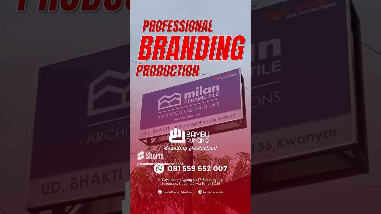 Professional Branding Production - Bambu Runcing Advertising