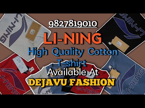 Li Ning Cotton Tshirt Available At Dejavu Fashion Contact 9827819010 Dm On WhatsApp Or Instagram 