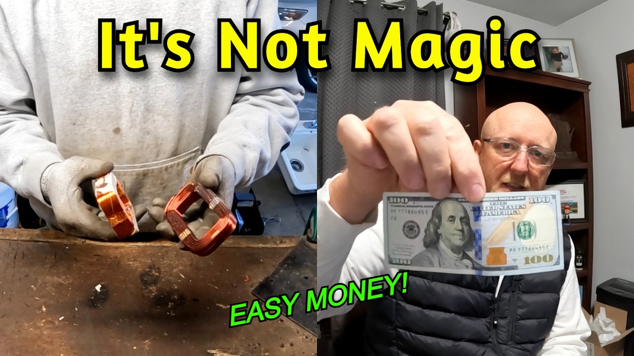 Переработка металлолома для отправки на пункт приема вторсырья — серебро из местного монетного ма...