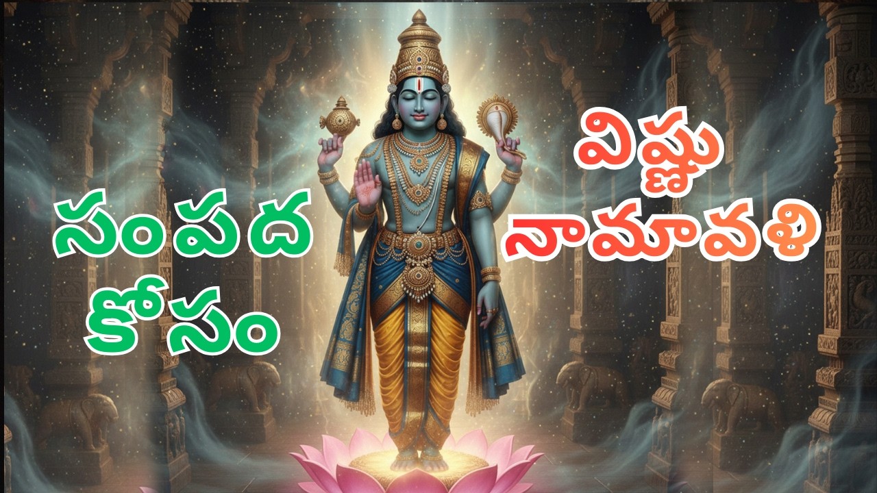 శ్రీ మహావిష్ణు అష్టోత్తర శతనామావళి 🌿 సంపద & శాంతి కోసం వినండి 🙏Powerful Vishnu Namavali 🌿