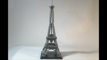 LEGO Architecture The Eiffel Tower Stop Motion Build