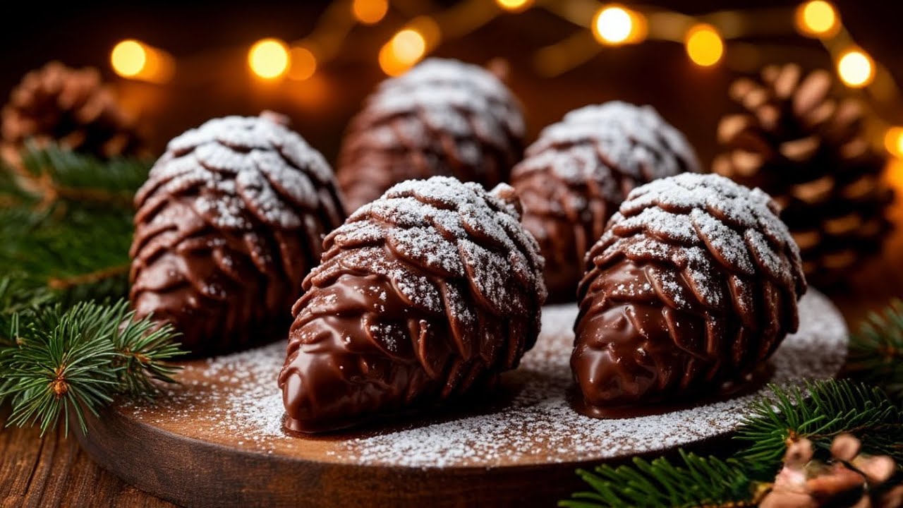 New Year's Dessert - Magical Pine Cones — a childhood Christmas miracle! Cooking with festive spirit