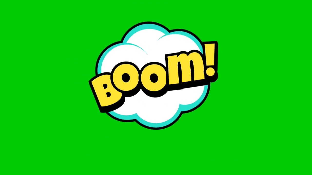 Boom comic Reaction Green Screen free non copyrighted video 