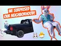 We surprised the neighborhood! 🐰