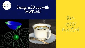 Design a 3D cup in MATLAB | #FunWithMATLAB | @MATLABHelper