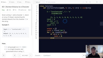 821. Shortest Distance to a Character - English Version