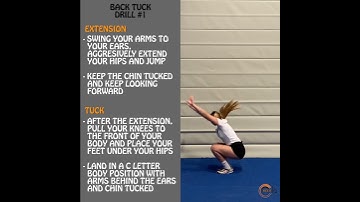 Back tuck drill #1 - tumbling