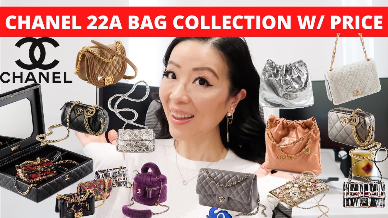 CHANEL 22A BAG COLLECTION WITH PRICE, Chanel 22a Métiers d'art collection  preview
