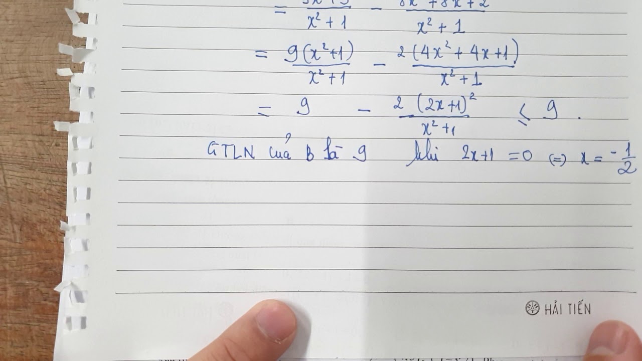 Tìm giá trị lớn nhất , nhỏ nhất lớp 8