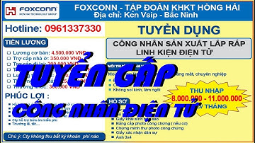 Tuyển Dụng 1000 Công Nhân ĐIỆN TỬ | Làm Việc tại Bắc Ninh và Bắc Giang |Lương 8 - 12tr@duhoc-vieclam