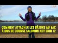 Comment attacher les bâtons au sac à dos de course Salomon ADV SKIN 12