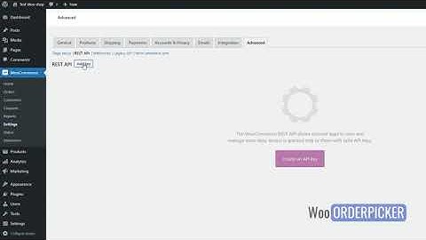 How to Create a WooCommerce API key for Woo Orderpicker