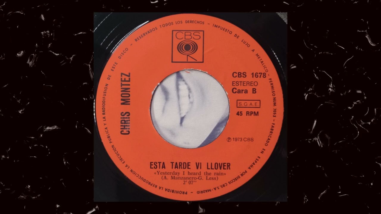 Guarda Esta Tarde Vi Llover = Yesterday I Heard The Rain - Chris Montez su YouTube Guarda Esta Tarde Vi Llover = Yesterday I Heard The Rain - Chris Montez su YouTube