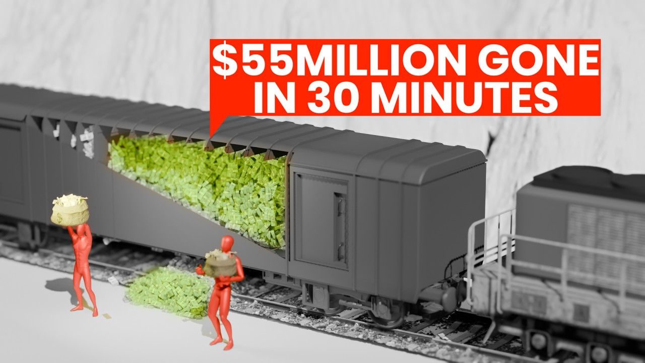The Fastest Train Robbery in The World (Explained in 3D)