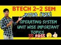 ||R23 OPERATING SYSTEM UNIT WISE IMPORTANT TOPICS👍🏻👍🏻||#jntua #operatingsystem#importantquestions