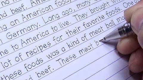 Neat and Clean, Beautiful Print Handwriting Style | Calligraphy | Hamburger