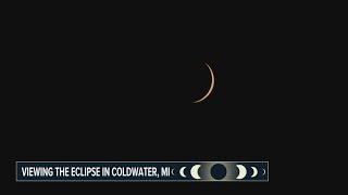 Eclipse viewing party in Coldwater sees one of highest percentages of coverage in Michigan