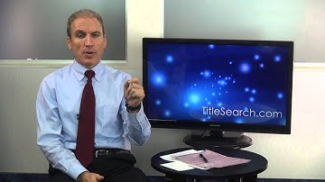 How do you run a title search on a commercial property?
