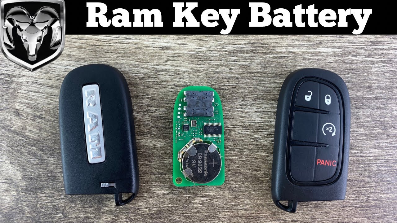 How To Change A Dodge Ram Remote Fob Smart Key Battery 2013 - 2018 DIY  Remove Replace Tutorial - YouTube
