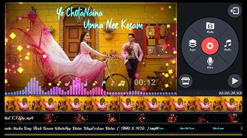 How to Create Trending Lyrical Whatsapp Status Video in Kinemaster Telugu 2020 | Bobby EditZ