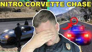 TURBO CORVETTE Flees from Officer Messer! | Real Cop Plays GTA V RP