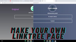 Make your own linktree page using HTML and CSS ||How to make linktree page