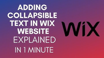 How To Add Collapsible Text In WIX Website (2025)