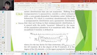 An Overview of the Development of Robust Parametric Estimations | Recombined I-statistics