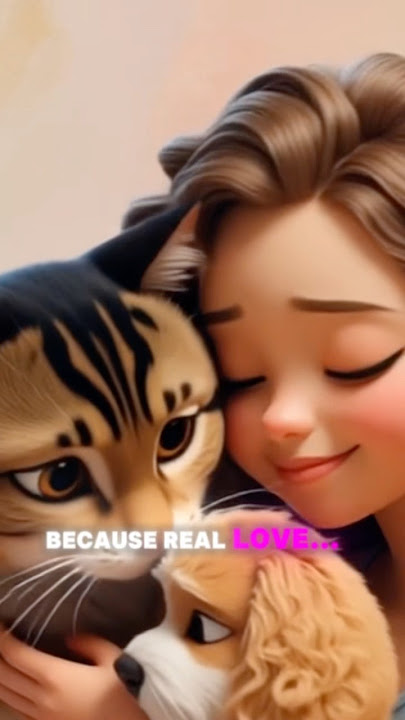 A Hug Before Goodby#animals #anime🐶🐱#cat #puppy  #emotionalanimalshort # shorts