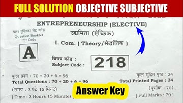 Entrepreneurship Answe key Sentup Exam Answer Key 2022 Eps Answer key