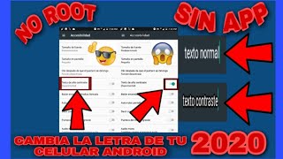 CÓMO CAMBIAR LA LETRA DE MI CELULAR ANDROID||NO ROOT||SIN APP//JOSANDROID TUTORIALES//2020 screenshot 3