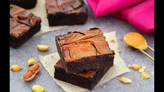 Flourless Peanut Butter Brownies