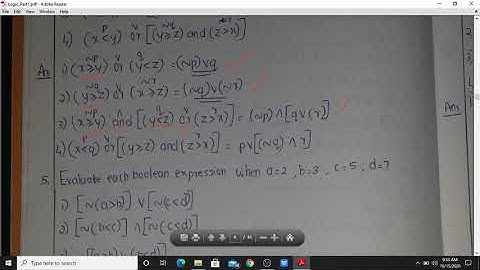 Calicut University - Sem 1 - Core Mathematics - Logics - Part 4