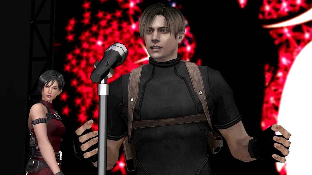 [MMD] Never Gonna Give You Up - Leon Kennedy Rick Roll ft. Ada Wong, Chris, Jill from Resident Evil