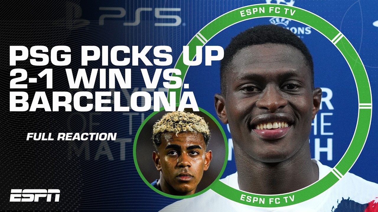 Barcelona vs. PSG FULL REACTION 🍿 Barca's defense is in 'ABSOLUTE SHAMBLES' - Craig Burley | ESPN FC