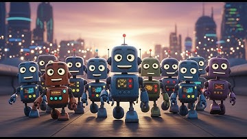 Ten Little Robots Marching Home 🤖🏠 | Learn Counting Numbers 1 to 10 | Educational Kids Video