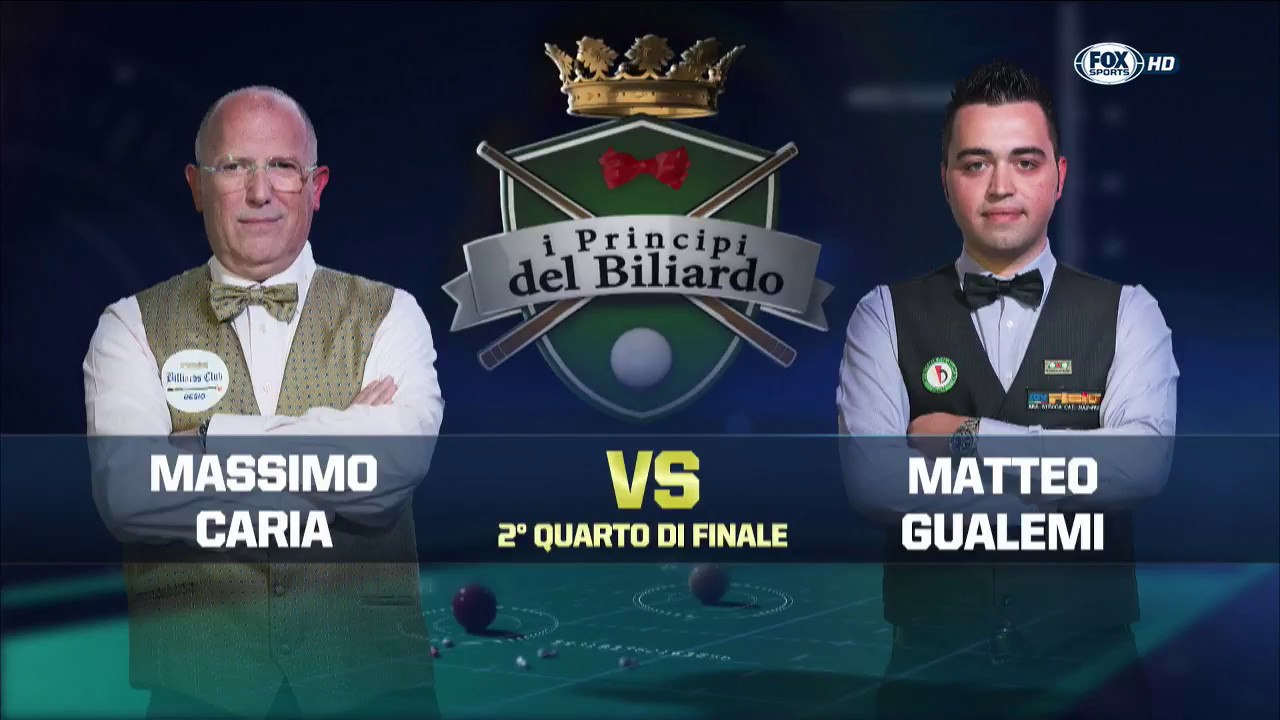 Gualemi VS Caria - I Principi del Biliardo 2016/2017 - 2^ Tappa 2^ Quarto