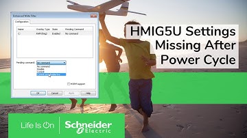 HMIG5U or HMIG5U2 Configuration Missing After Power Cycle | Schneider Electric Support