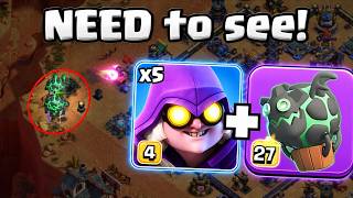 INSANE new attack!   Mass Ruin Witch, Queen Charge, Fireball and Lavaloon Puppet! screenshot 3