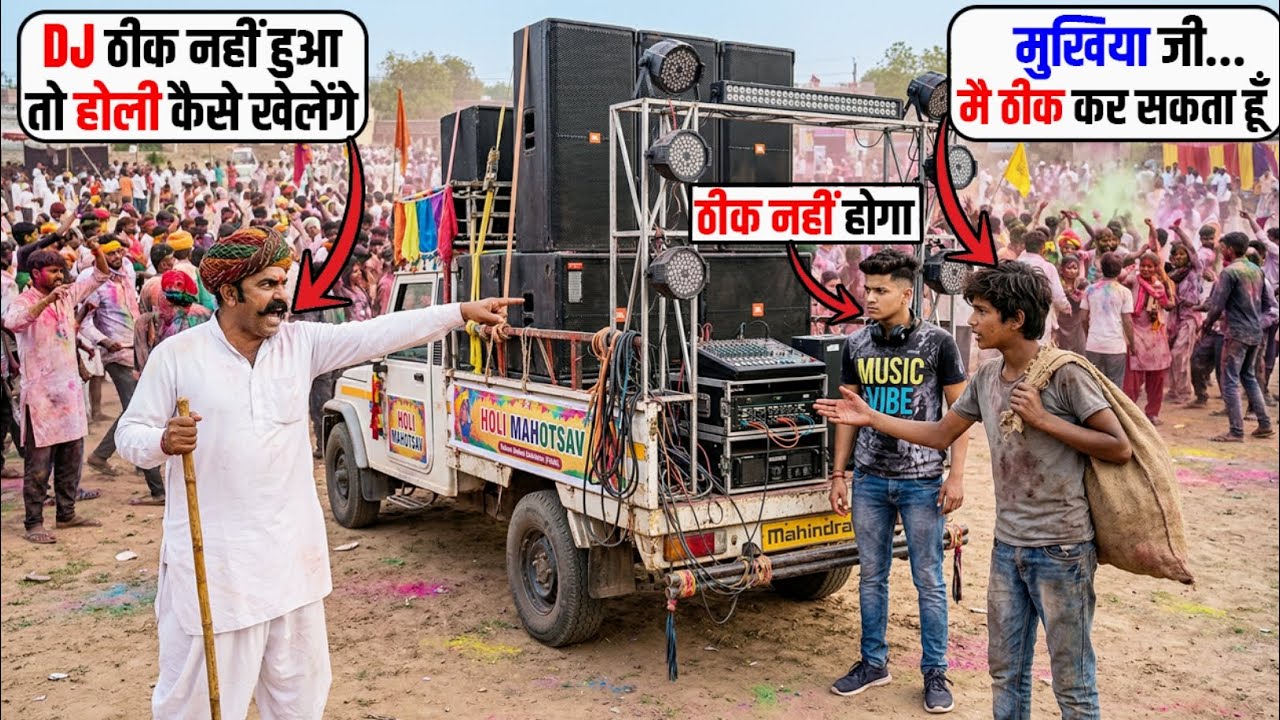 जिसे होली खेलने से रोका गया… उसी ने पूरे गाँव की होली बचा ली!😱