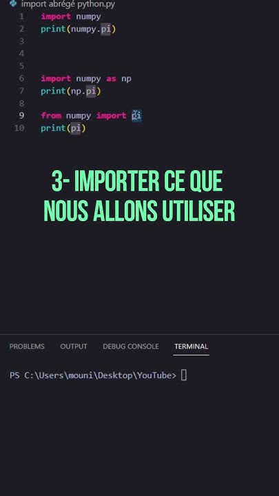 Coder En Python : 3 manières d'importer un package #coding #shorts # ... image.
