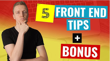 5 Tips to Become a Better Front End Developer