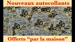 Nouveaux autocollants gratuits "American Motorcycle Stories"