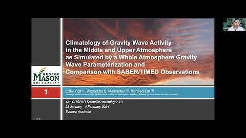 COSPAR 2021 Full presentation - Atmospheric gravity waves in the middle and upper atmosphere