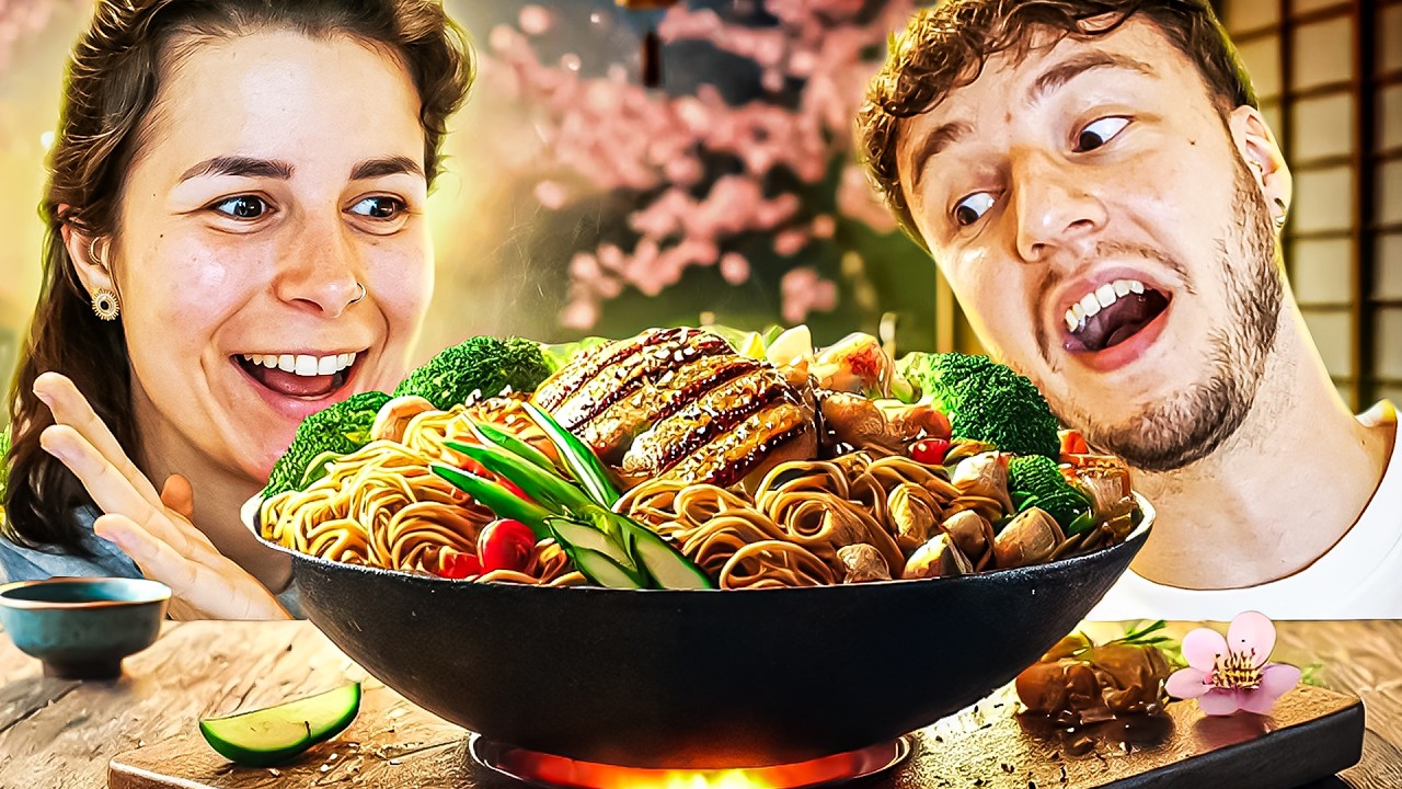 🍜Nouilles japonaises YAKISOBA au poulet grillé : Elles méritent d’être servies au Japon !