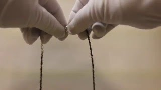 使用例パーツ付きブラックスピネルネックレス