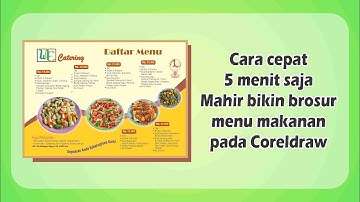 5 Menit mudah membuat brosur Menu makanan pada Coreldraw