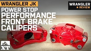 Jeep Wrangler JK Power Stop Performance Red Front Brake Calipers (2007-2018)  Review - YouTube