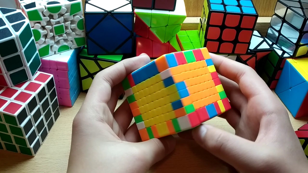 Собрать кубик рубик медленно. Кубик-Рубика 3х3х9. Кубик Рубика 9х9. Кубик Рубика 8х8. Кубик рубик 8 на 8.