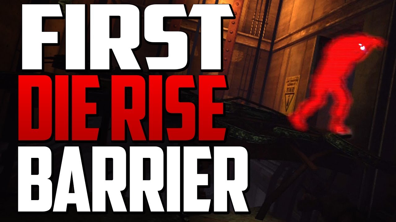 BLACK OPS 2 ZOMBIES - 1ST DIE RISE BARRIER GLITCH // TUTORIAL !!!!